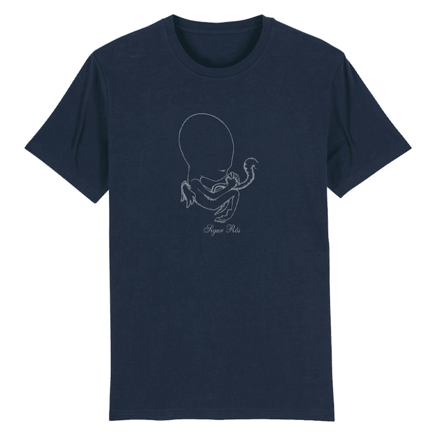Ágætis byrjun - ネイビーTシャツ