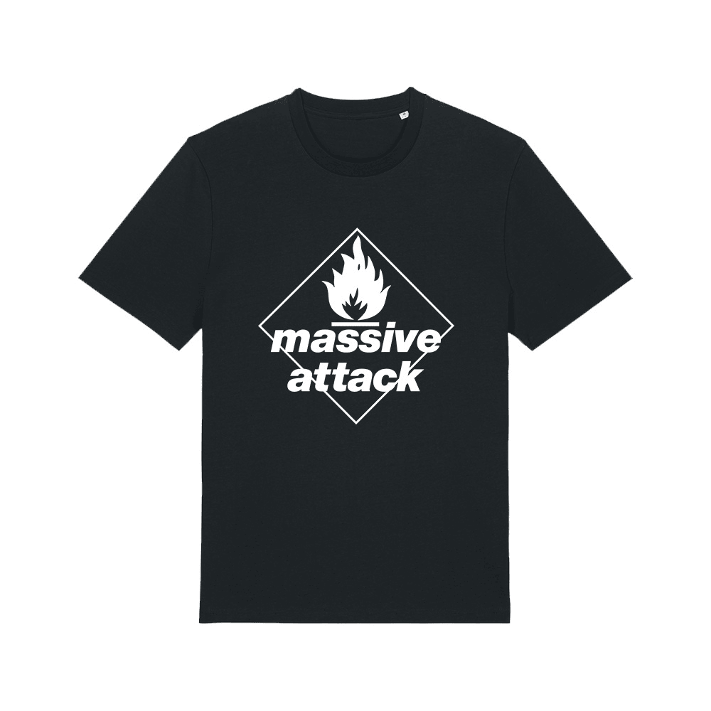 BLUE LINES - ホワイトロゴブラックTシャツ