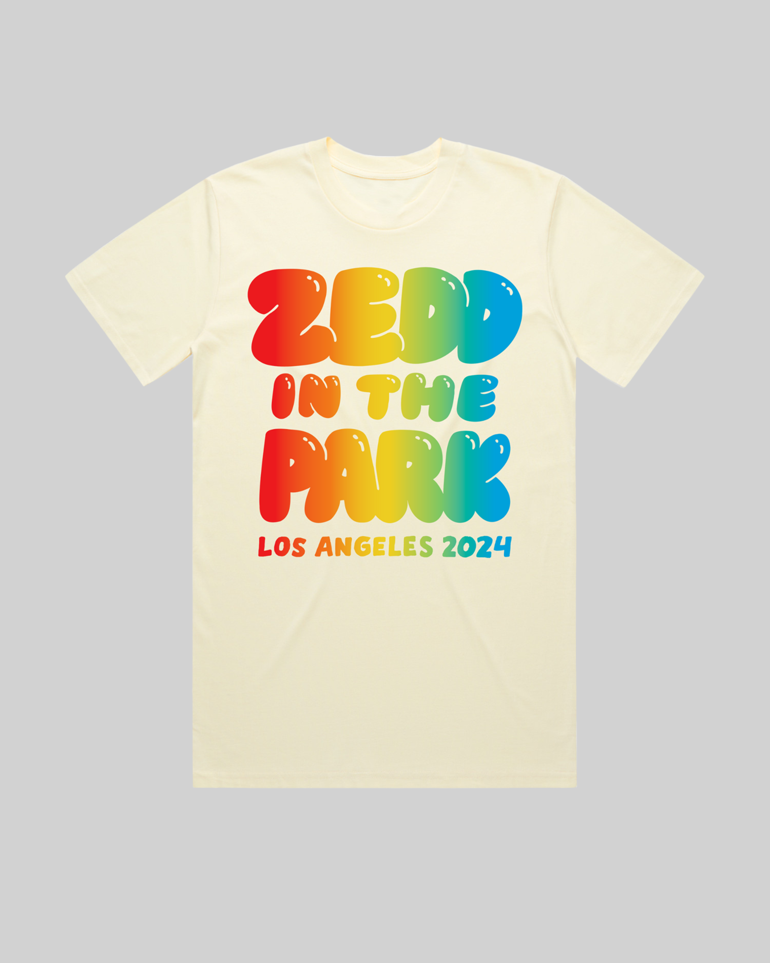 ZEDD IN THE PARK - ライトイエローTシャツ