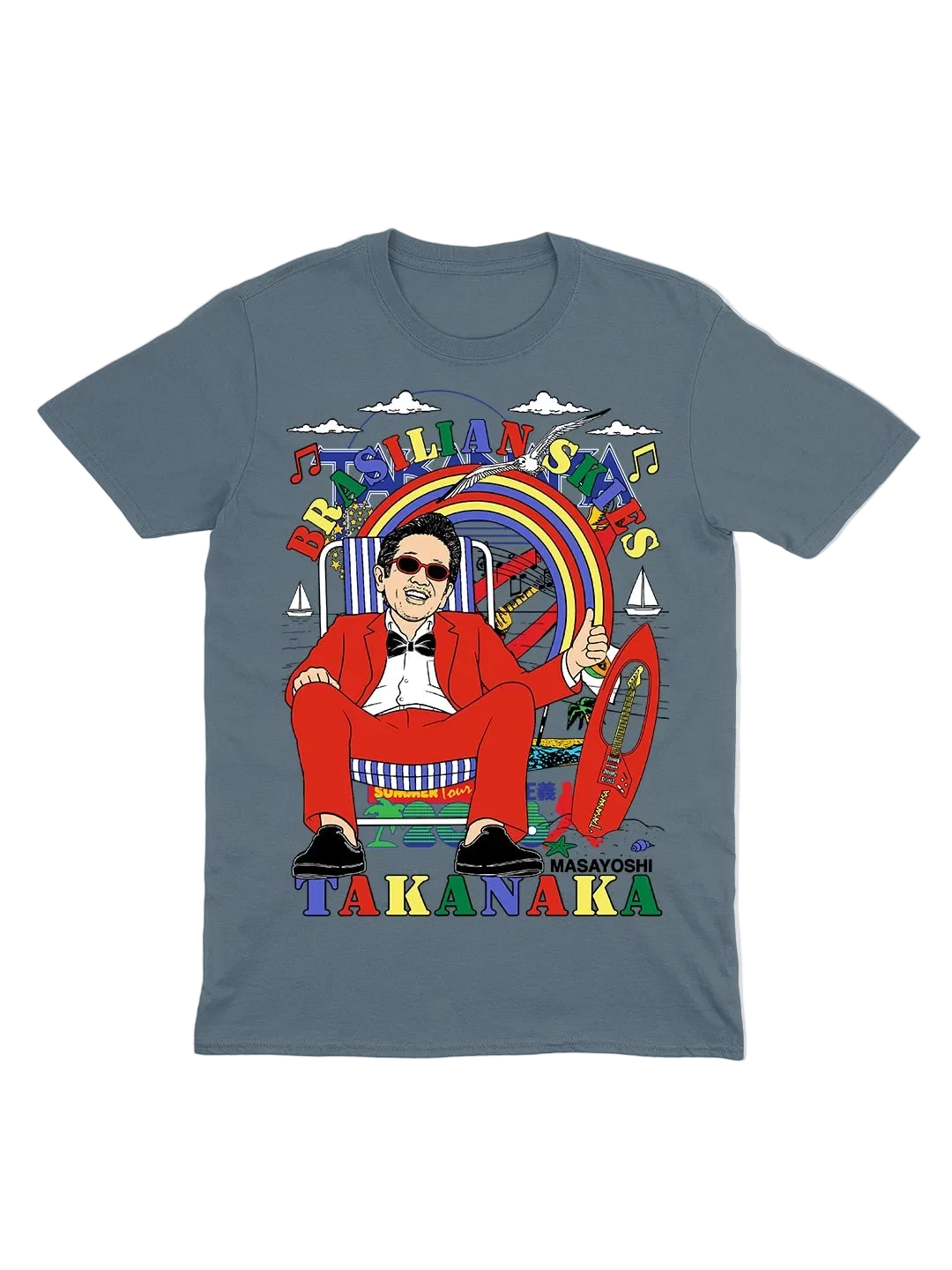 Double Wonderful - フェイデッドインディゴカラーＴシャツ