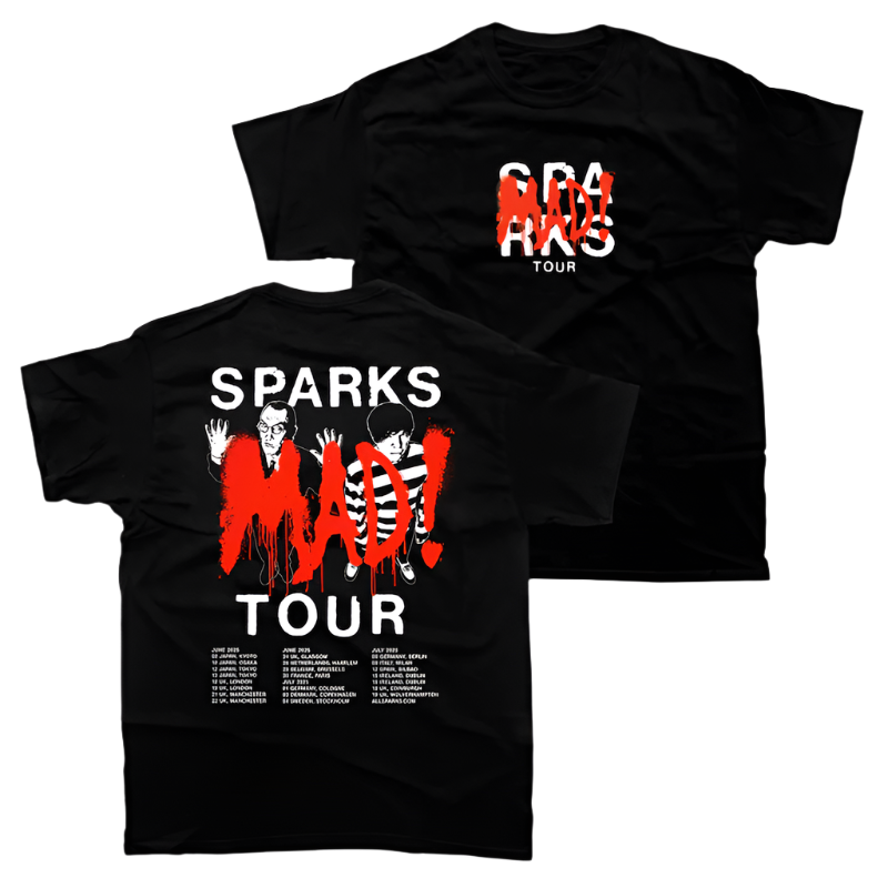 MAD! TOUR - ブラックTシャツ
